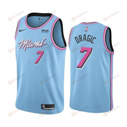 Men's Miami Heat Goran Dragic 7 City Vice Night Jersey