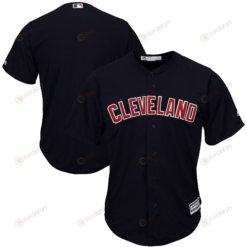 Men's Navy Cleveland Indians Alternate 2019 Cool Base Team Jersey Jersey