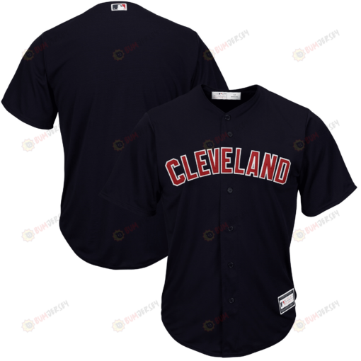 Men's Navy Cleveland Indians Big & Tall Team Jersey Jersey