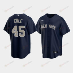 Men's New York Yankees Gerrit Cole 45 Alternate Navy Jersey Jersey