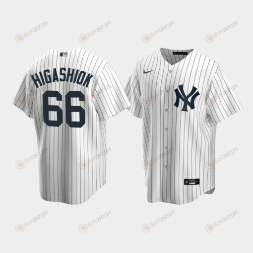 Men's New York Yankees Kyle Higashioka 66 Home White Jersey Jersey