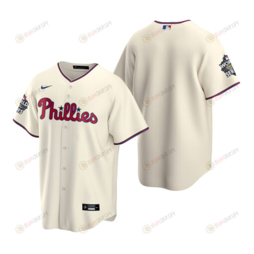 Men's Philadelphia Phillies Cream 2022-23 World Series Jersey