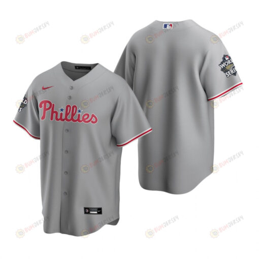 Men's Philadelphia Phillies Gray 2022-23 World Series Jersey