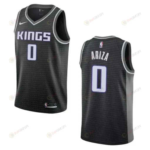 Men's Sacramento Kings 0 Trevor Ariza Statement Swingman Jersey - Black