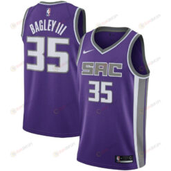 Men's Sacramento Kings 35 Marvin Bagley ? Icon Swingman Jersey - Purple