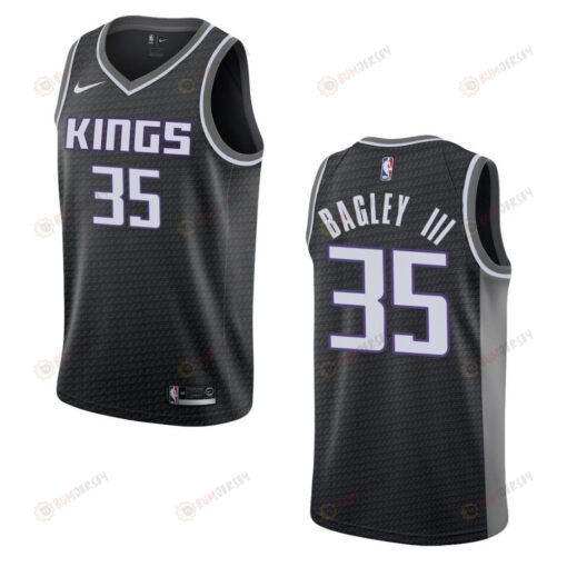 Men's Sacramento Kings 35 Marvin Bagley Iii Statement Swingman Jersey - Black