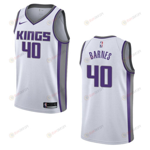 Men's Sacramento Kings 40 Harrison Barnes Association Swingman Jersey - White