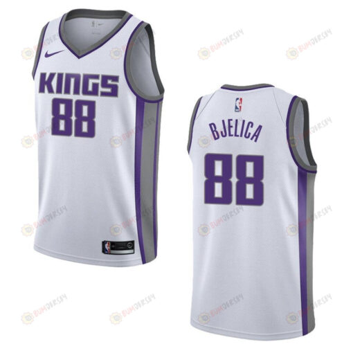 Men's Sacramento Kings 88 Nemanja Bjelica Association Swingman Jersey - White