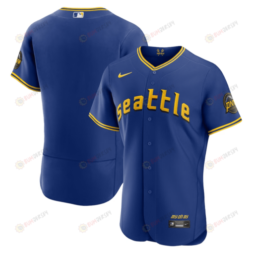 Men's Seattle Mariners Royal 2023 City Connect Elite Jersey