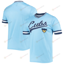 Men's Stitches Blue/Royal Chicago Cubs Cooperstown Collection V-Neck Team Color Jersey Jersey