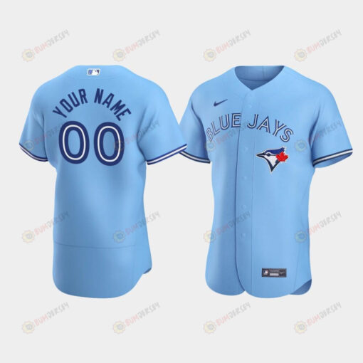 Men's Toronto Blue Jays 00 Custom Powder Blue Alternate Jersey Jersey