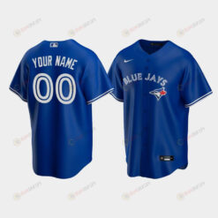 Men's Toronto Blue Jays 00 Custom Royal Alternate Jersey Jersey