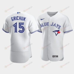 Men's Toronto Blue Jays 15 Randal Grichuk White Jersey Jersey