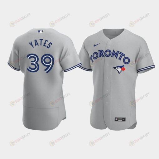 Men's Toronto Blue Jays 39 Kirby Yates Gray Road Jersey Jersey