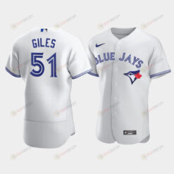 Men's Toronto Blue Jays 51 Ken Giles White Jersey Jersey