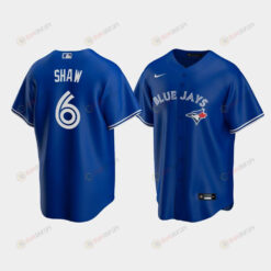 Men's Toronto Blue Jays 6 Travis Shaw Royal Alternate Jersey Jersey