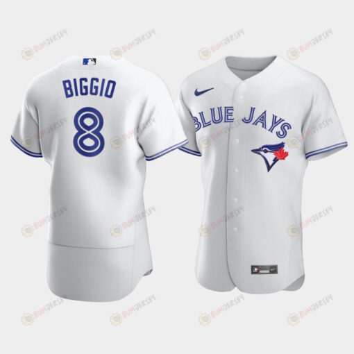 Men's Toronto Blue Jays 8 Cavan Biggio White Jersey Jersey