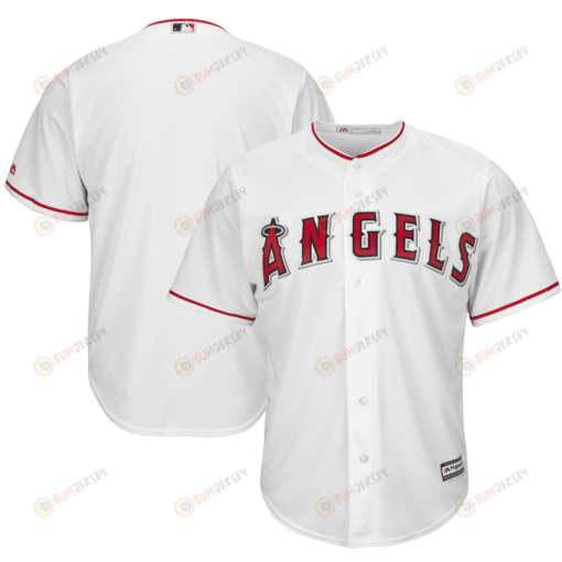 Men's White Los Angeles Angels Official Cool Base Jersey Jersey