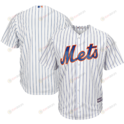 Men's White New York Mets Official Cool Base Jersey Jersey