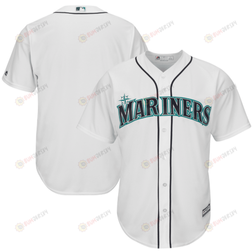 Men's White Seattle Mariners Official Cool Base Jersey Jersey