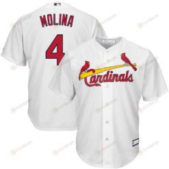 Men's Yadier Molina White St. Louis Cardinals Big & Tall Player Jersey Jersey