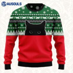 Meow Meow Black Cat Ugly Sweaters For Men Women Unisex