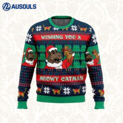 Meowy Catmas Alf Ugly Sweaters For Men Women Unisex