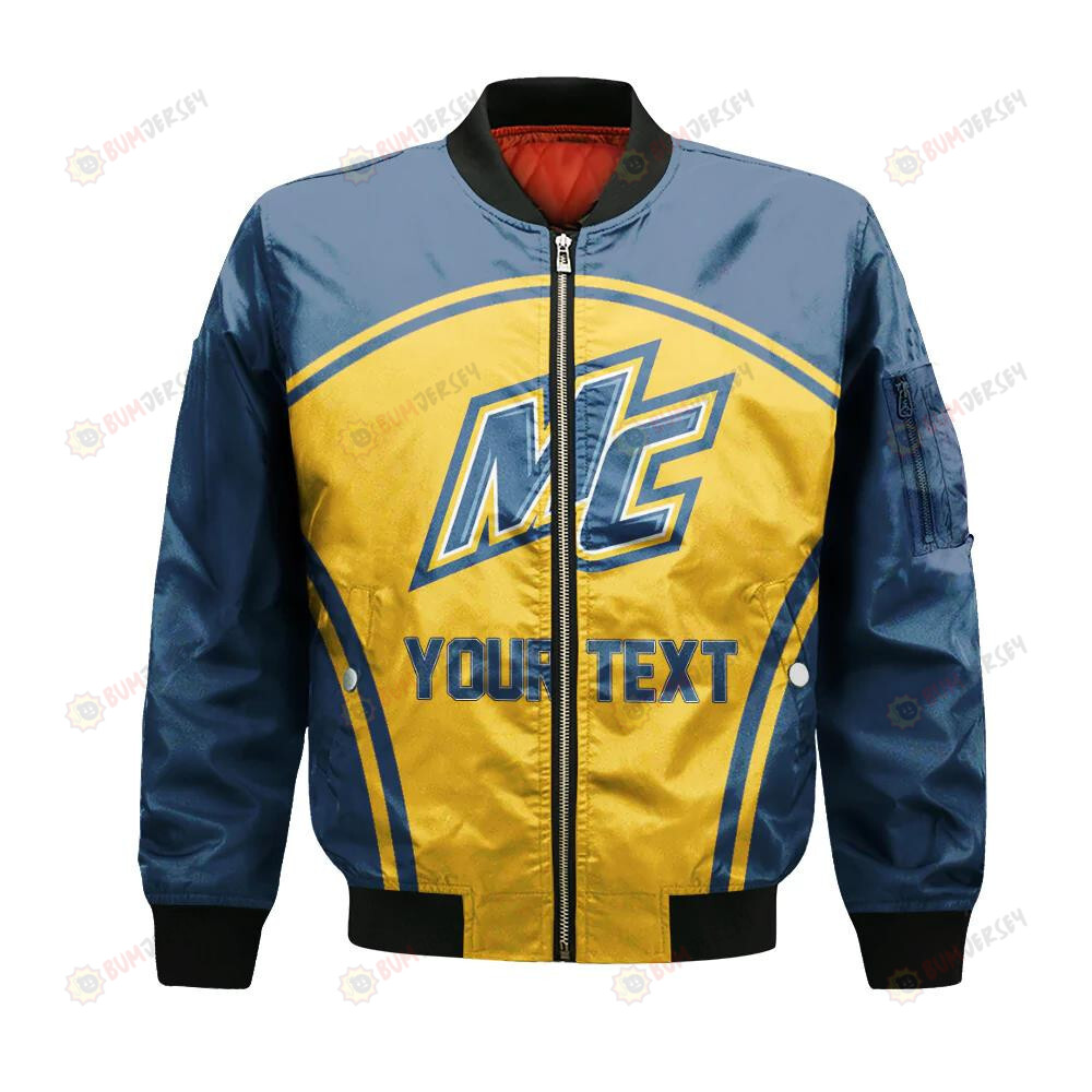 Merrimack Warriors Bomber Jacket 3D Printed Custom Text And Number Curve Style Sport