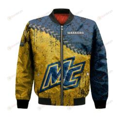 Merrimack Warriors Bomber Jacket 3D Printed Grunge Polynesian Tattoo