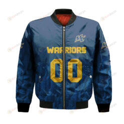 Merrimack Warriors Bomber Jacket 3D Printed Team Logo Custom Text And Number