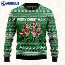 Merry Christ Mask Ugly Sweaters For Men Women Unisex