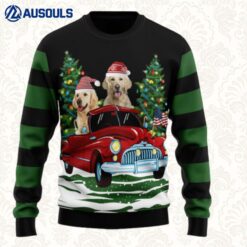 Merry Christmas Golden Retriever Ugly Sweaters For Men Women Unisex