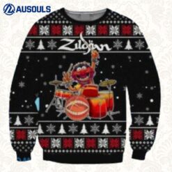 Merry Christmas The Muppets Animal Drums Ugly Sweaters For Men Women Unisex