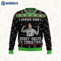 Merry Drunk I'm Christmas Sterling Archer Black Ugly Sweaters For Men Women Unisex