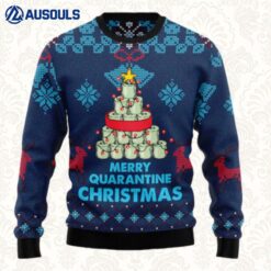 Merry Quarantine Christmas Ugly Sweaters For Men Women Unisex
