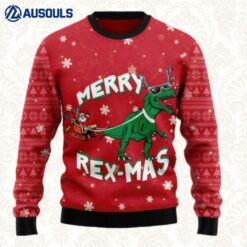 Merry Rex Mas Ugly Sweaters For Men Women Unisex