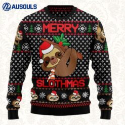 Merry Slothmas Ugly Sweaters For Men Women Unisex