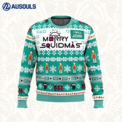 Merry Squidmas Squid Game Ugly Sweaters For Men Women Unisex