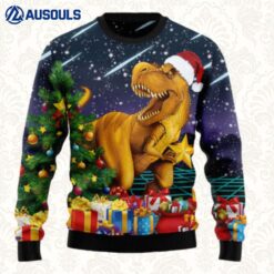 Merry T Rex Christmas Ugly Sweaters For Men Women Unisex