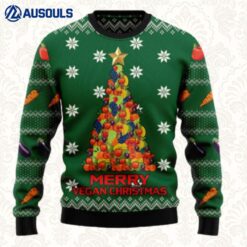 Merry Vegan Christmas Ugly Sweaters For Men Women Unisex