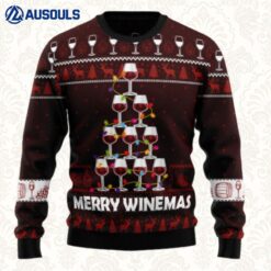 Merry Winemas Ugly Sweaters For Men Women Unisex