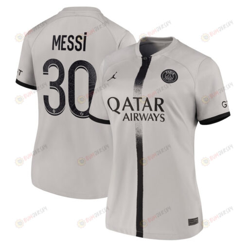 Messi 30 Paris Saint-Germain Women 2022/23 Away Jersey - Black