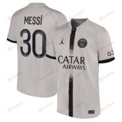 Messi 30 Paris Saint-Germain Youth 2022/23 Away Player Jersey - Black