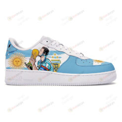 Messi World Cup Champions Argentina Air Force 1 Printed In Blue