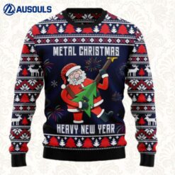 Metal Christmas Heavy New Year Ugly Sweaters For Men Women Unisex