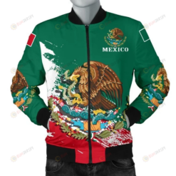 Mexico Football World Cup 2022 Bomber Jacket Coat Of Arm Pattern