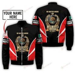 Mexico Football World Cup 2022 Bomber Jacket Will Always Be My Home Custom Name