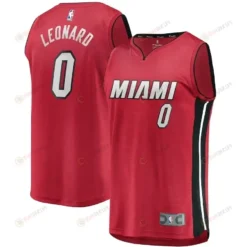 Meyers Leonard Miami Heat Fast Break Jersey Red - Statement Edition