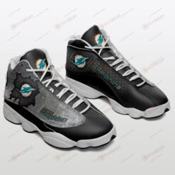 Miami Dolphins Air Jordan 13 Shoes Sneakers In Black