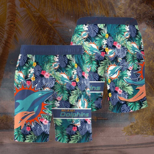 Miami Dolphins All Over Print Hawaiian Shorts Summer Shorts Men Shorts - Print Shorts